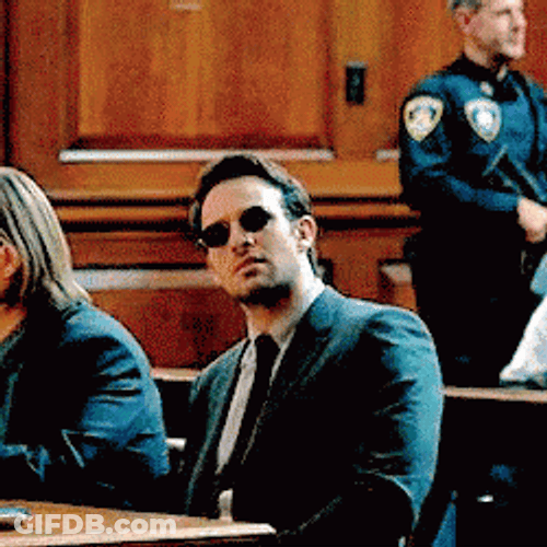 Matt Murdock Baffled Daredevil GIF