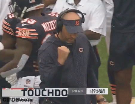Matt Nagy Touchdown GIF