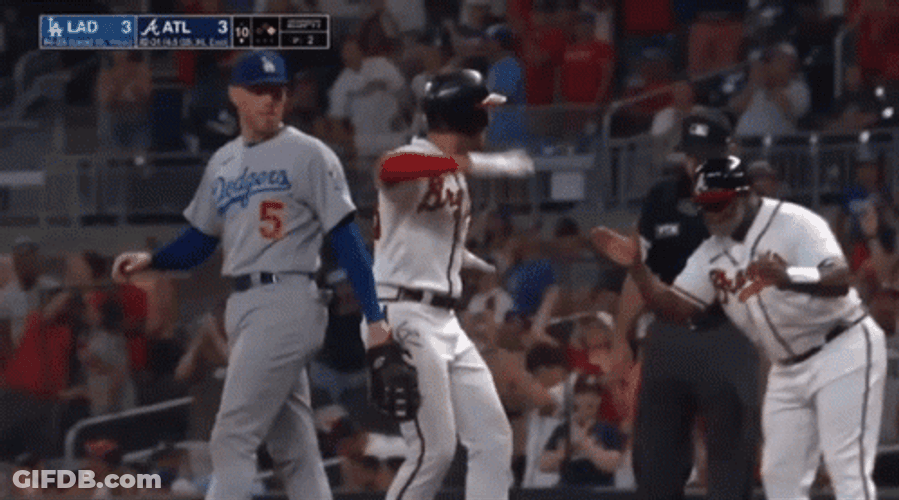 Matt Olson Freddie Freeman Friendly Greetings GIF