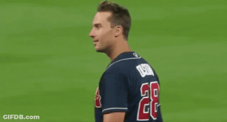 Matt Olson Putting Helmet On GIF