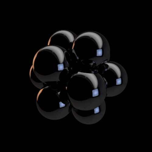 Matte Black Energy Ball GIF