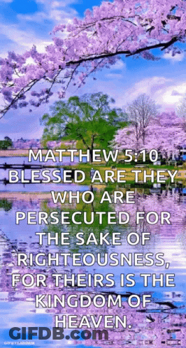 Matthew 5:10 Persecuted For Righteousness GIF