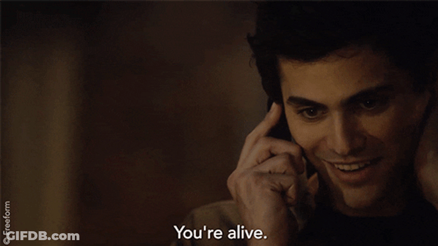 Matthew Daddario Talking On Phone GIF