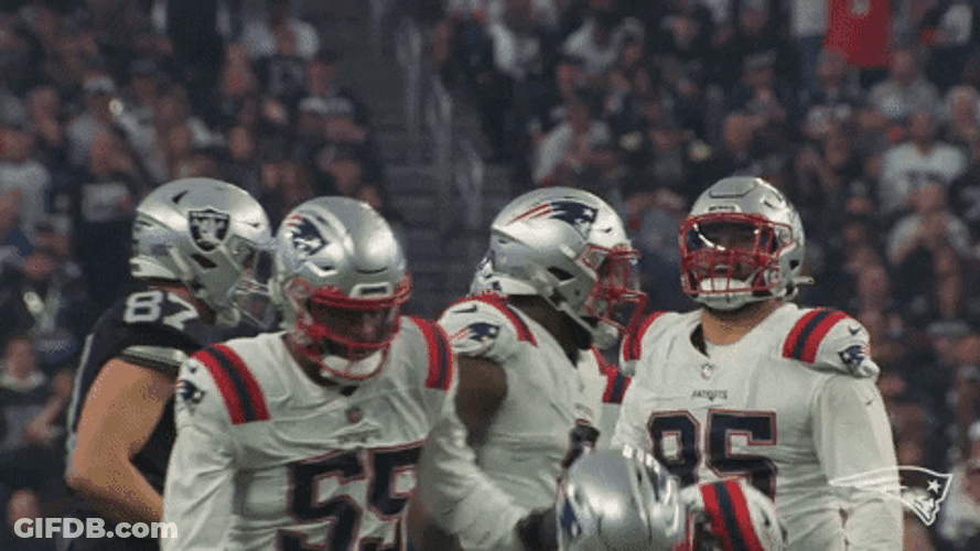 Matthew Judon Celebratory Handshake GIF