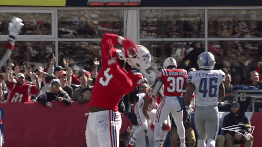 Matthew Judon Iconic Dance Celebration Handshake GIF