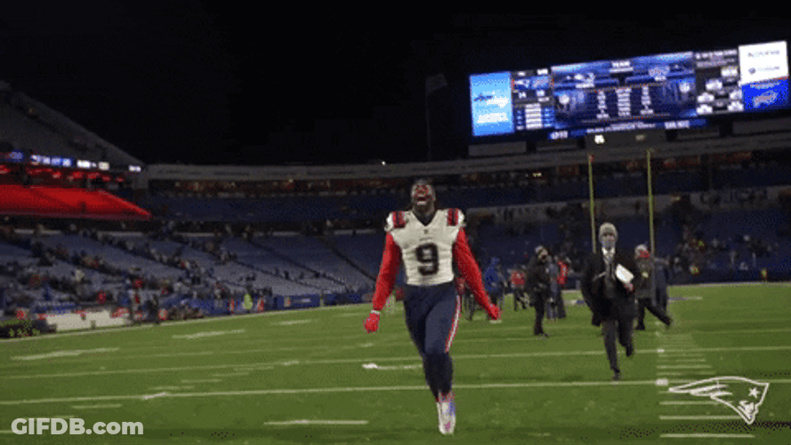 Matthew Judon Running Happy GIF