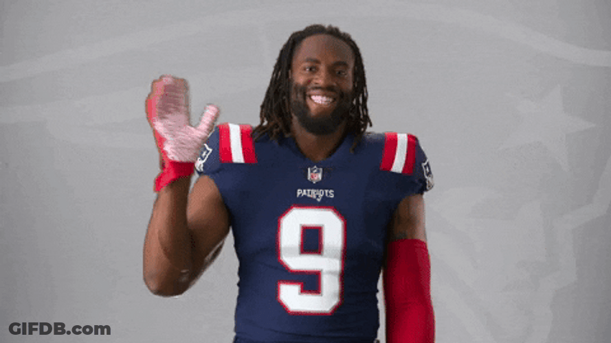 Matthew Judon Smiling Waving GIF