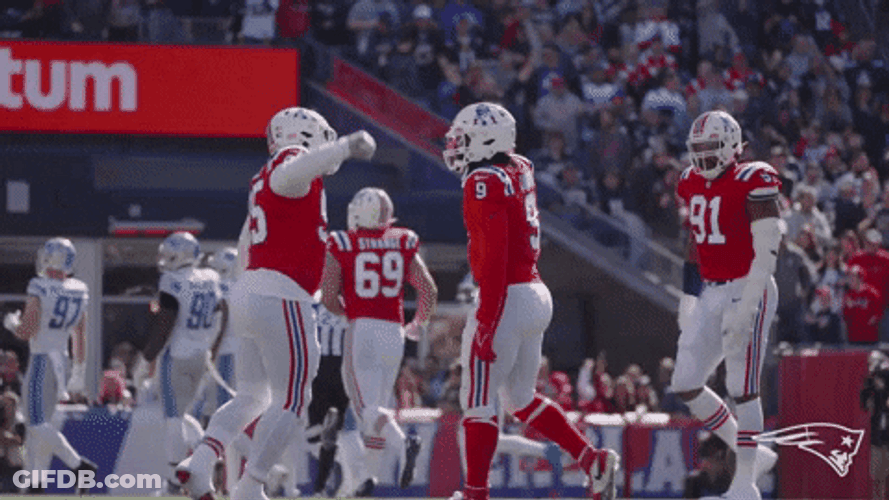 Matthew Judon Teammates Bump GIF