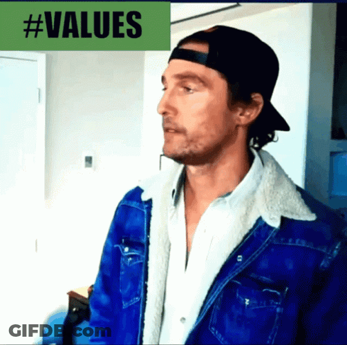 Matthew Mcconaughey Hashtag Values GIF