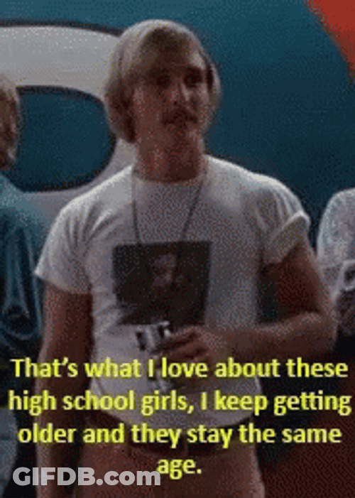 Matthew Mcconaughey High School Girls Message GIF