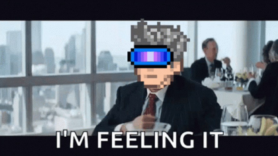 Matthew Mcconaughey Pixelated Head Wolf Of Wall Street GIF