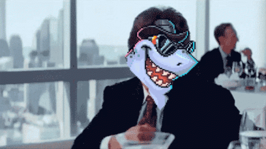 Matthew Mcconaughey Shark Head Wolf Of Wall Street GIF