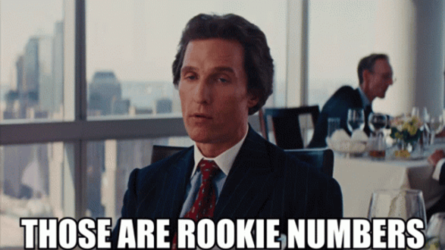 Matthew McConaughey Those Are Rookie Numbers GIF