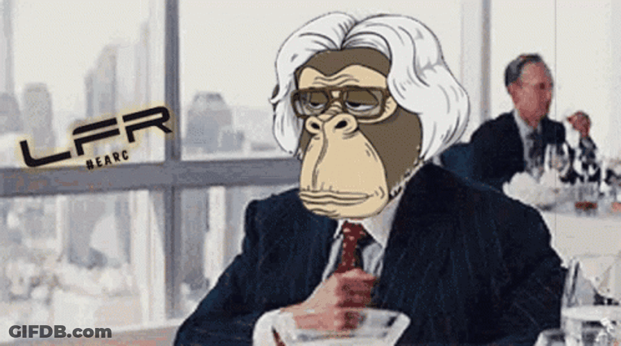 Matthew Mcconaughey Wolf Of Wall Street Ape NFT GIF