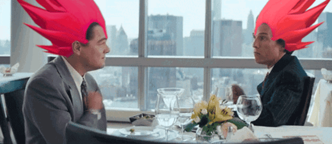 Matthew Mcconaughey Wolf Of Wall Street Red Hair GIF