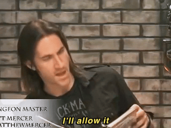 Matthew Mercer I'll Allow It GIF