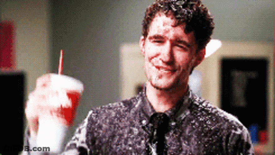 Matthew Morrison Yummy Slurpee GIF