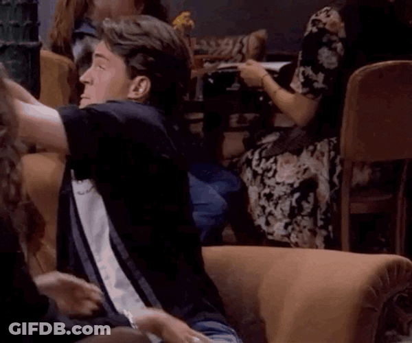 Matthew Perry Quick Espresso Sip GIF
