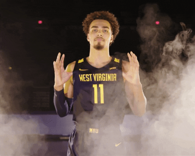 Matthews Mountaineers Player Showing Off His Jersey Number GIF