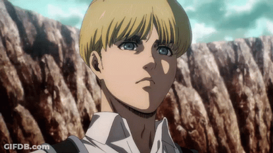 Mature Armin Arlert Talking GIF