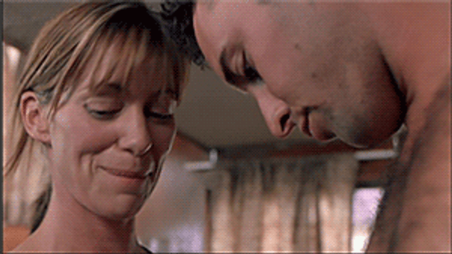 Mature Woman Flirting With Younger Man GIF
