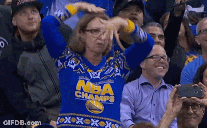 Matured Lady Warriors Fan Dancing GIF