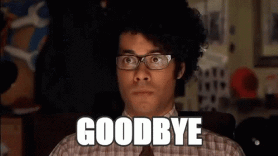 Maurice Moss Saying Goodbye GIF