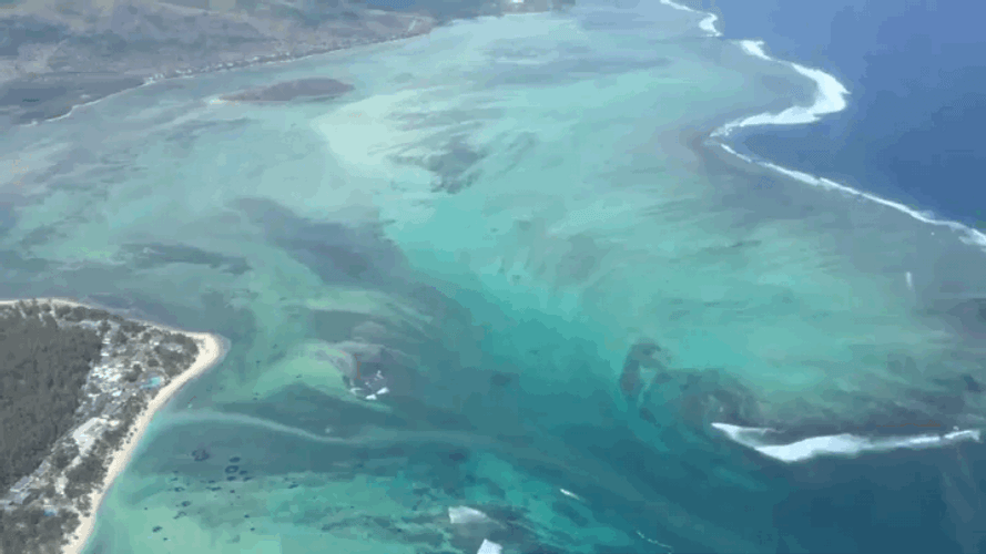 Mauritius Underwater Waterfall Travel Nature GIF