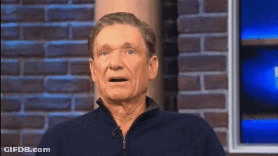 Maury Slapping His Face GIF