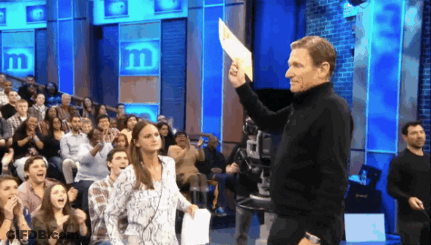 Maury Talking With Audience Paper On Hands GIF