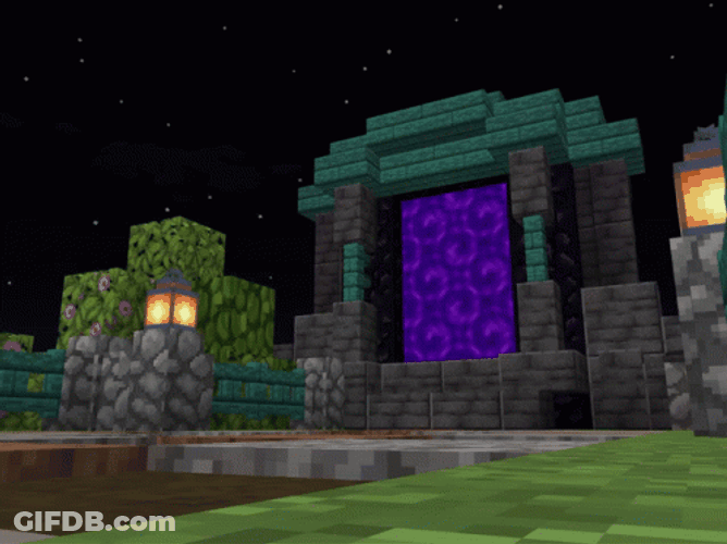 Mausoleum Portal Minecraft Video Game GIF