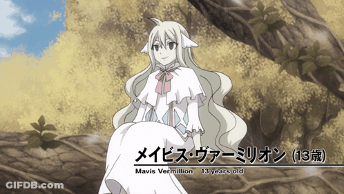 Mavis Vermillion Sitting In Woods GIF