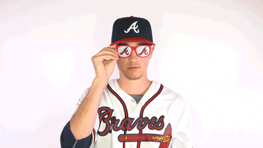 Max Fried Eyeglasses Braves Chop GIF