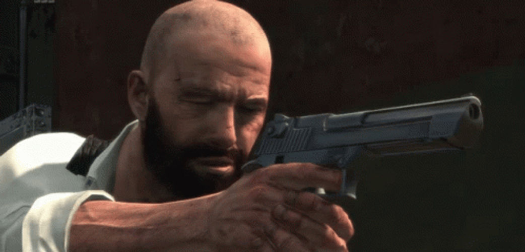 Max Payne Holding Gun GIF