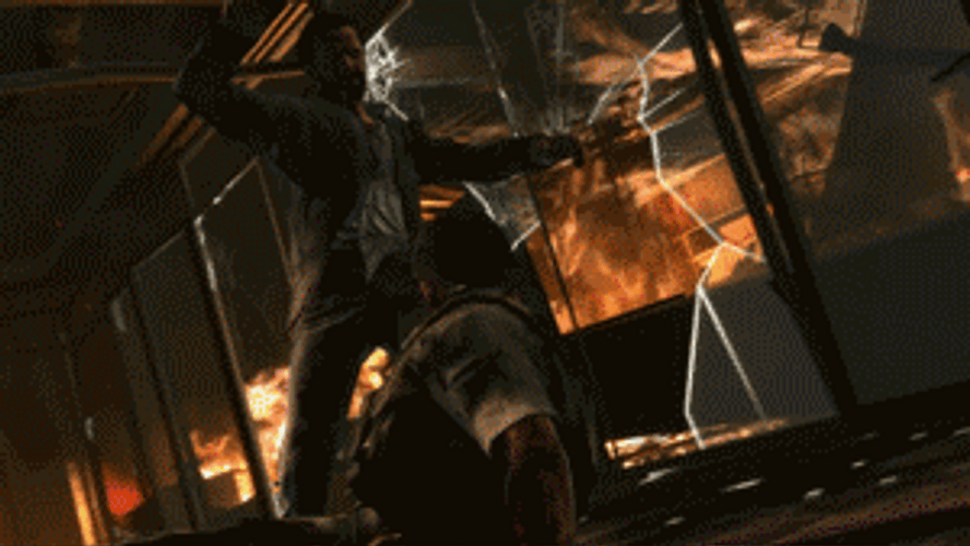 Max Payne In A FIre GIF