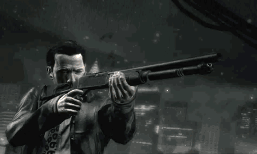 Max Payne Rifle Gun GIF