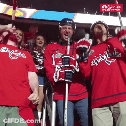 Max Scherzer Holding Hockey Stick GIF