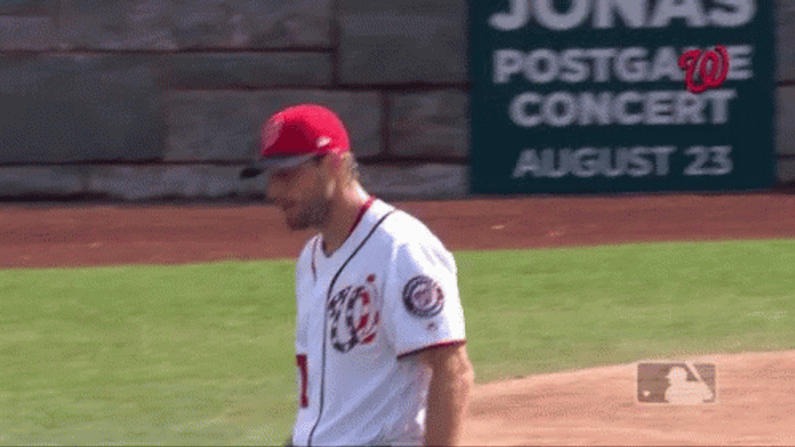 Max Scherzer Pointing Out GIF