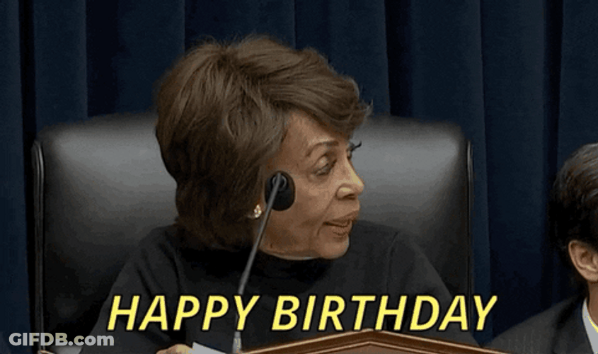 Maxine Waters Birthday Greetings GIF