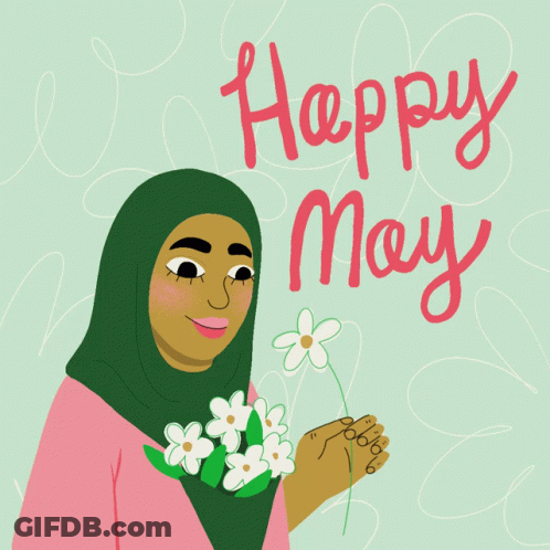 May Flowers Good Morning Sparkles Card GIF