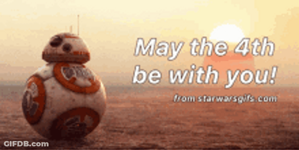 May The 4Th Be With You BB-8 Beach Sunset GIF
