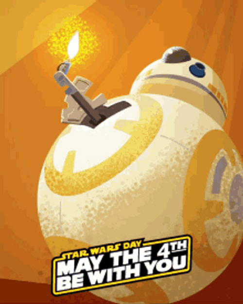 May The 4Th Be With You BB-8 Droid GIF