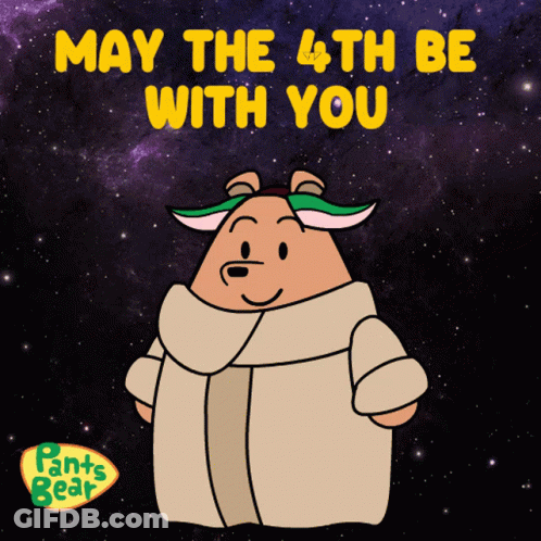 May The 4Th Be With You Bear GIF