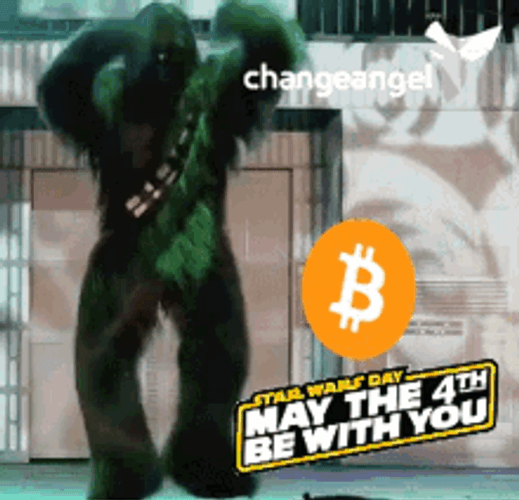 May The 4Th Be With You Chewbecca Bitcoin GIF
