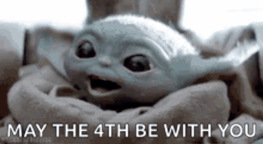 May The 4Th Be With You Excited Yoda GIF