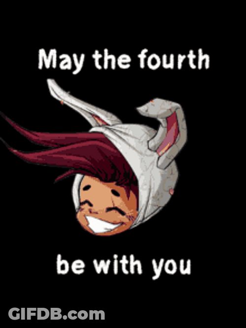 May The 4Th Be With You Rabbit Boy Smile GIF
