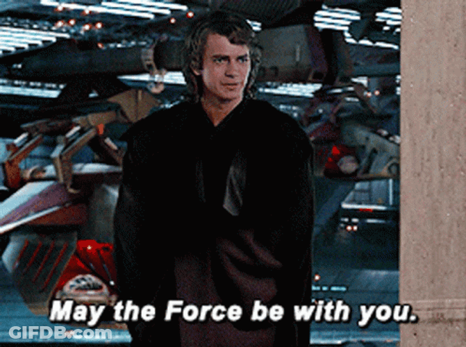 May The Force Be With You Anakin Skywalker GIF