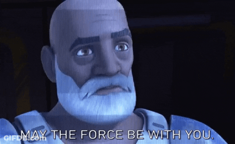 May The Force Be With You Count Dooku Animation GIF