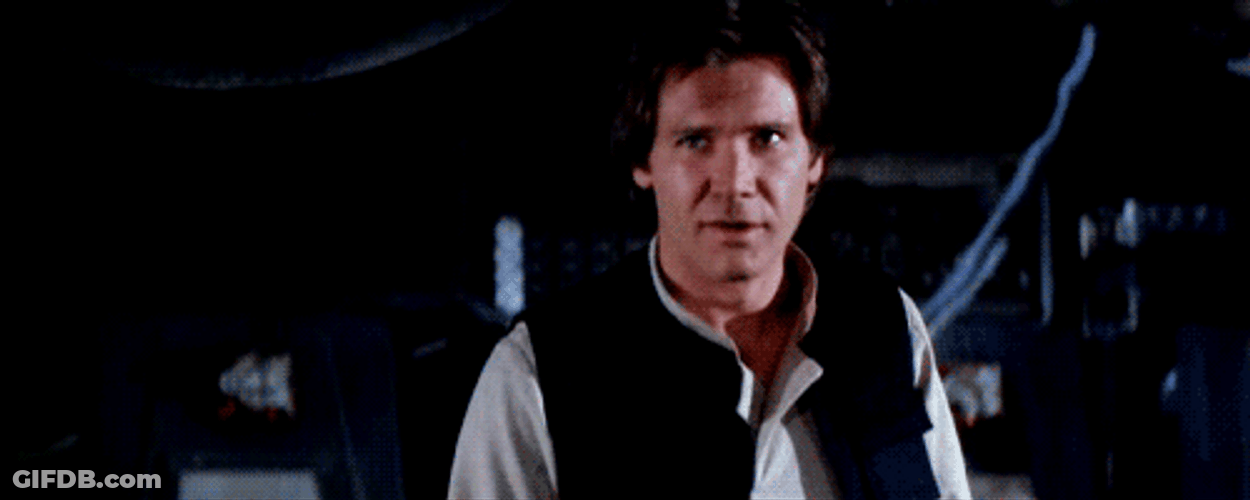 May The Force Be With You Hans Solo GIF