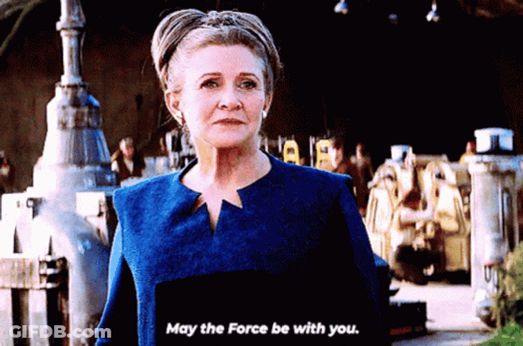 May The Force Be With You Leia Organa GIF